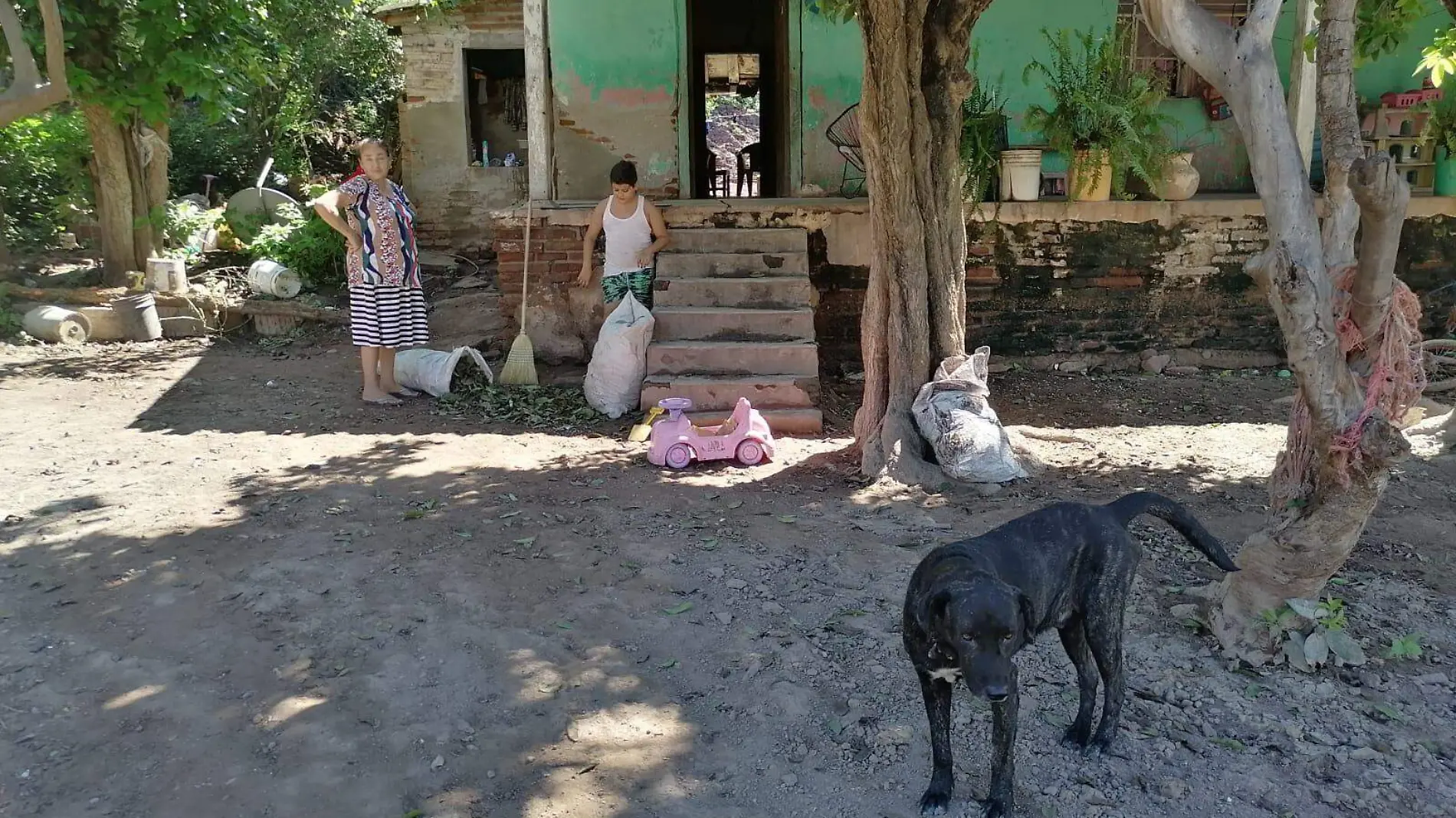 La zona rural lodazal